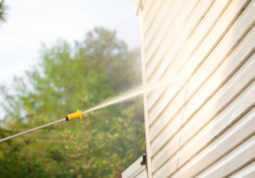 Pressure Washer Providing Siding Cleaning for Peoria IL